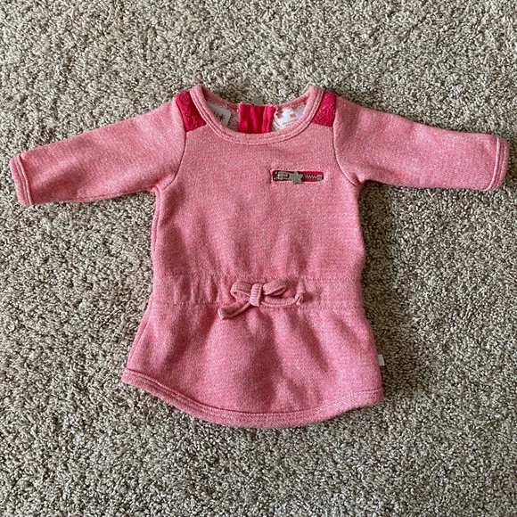 truly scrumptious pink dress Truly Scrumptious by Heidi Klum baby girl sweater dress size newborn